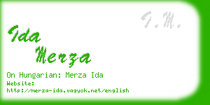 ida merza business card